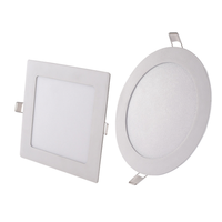 Plafonnier Led encastrable de forme carrée ou circulaire, luminaire de plafond, éclairage d'intérieur, 6/12/15/18W, livraison gratuite