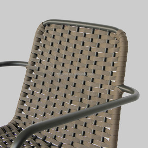 Sedia <span class=keywords><strong>da</strong></span> <span class=keywords><strong>Giardino</strong></span> in Metallo con Intreccio in Corda Stile Contemporaneo per Ristoranti <span class=keywords><strong>e</strong></span> Arredamento di Bistrot <span class=keywords><strong>e</strong></span> Caffè - Product Image 5