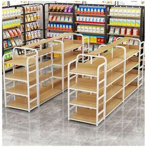 מדפים כבדים חנות גונדולה מדפים חנויות סופרמרקטים תצוגה לעמוד רב שכבתית מדפים דו צדדי - Product Image 3