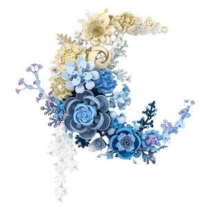 Jie étoile lune fleur ABS plastique modèle jouet maison ornements blocs de construction kit de bricolage pour enfants âgés de 8 à 13 934 pièces JJ9094 nouveau - Product Image 1