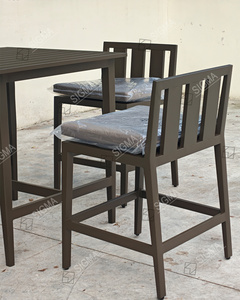 Ensemble de meubles en aluminium antirouille, table et <span class=keywords><strong>chaises</strong></span> pour projet hôtelier, vente en gros - Product Image 4