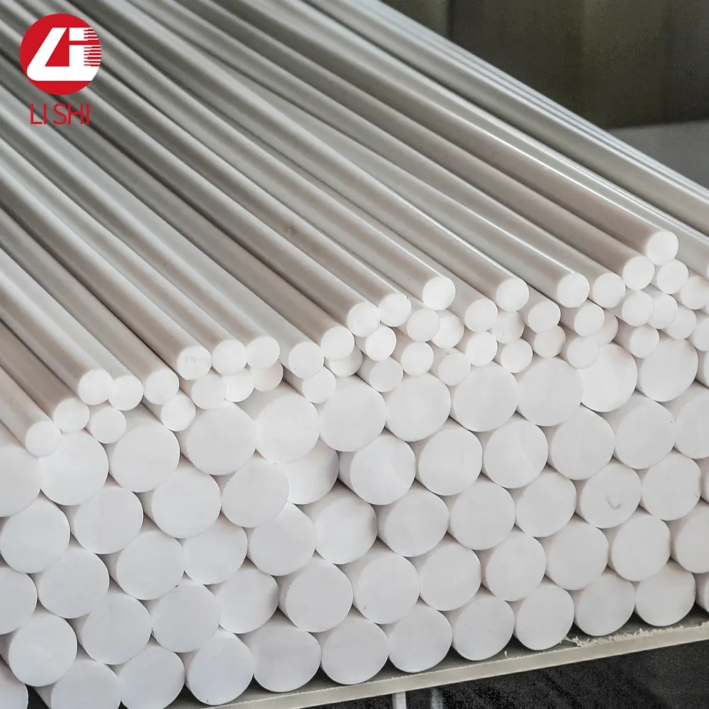 High quality 5mm-350mm natural white black plastic round solid PTFE rod  PTFE bar