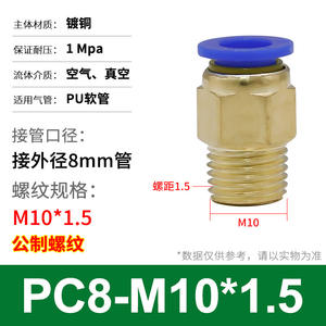 Conectores Rápidos de Grado Industrial, Moldeado en Cobre para Tuberías de Aire y Agua de Alta Presión, Piezas Neumáticas de Precisión - Product Image 5