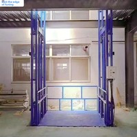 Einfacher kleiner Einschienen-Aufzug für Werkstätten: Elektrohydraulischer Lastenaufzug mit Führungsschiene