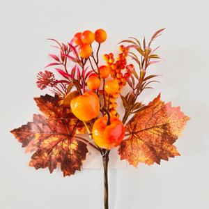 Décorations artificielles en plastique pour Thanksgiving et Halloween, <span class=keywords><strong>tiges</strong></span> <span class=keywords><strong>de</strong></span> feuilles d'érable et baies pour la décoration <span class=keywords><strong>de</strong></span> table - Product Image 2