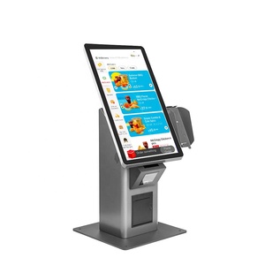 Floor Standing/desktop 21.5'' Flat Screen Payment Kiosk Thermal <b>Printer</b> QR Barcode <b>Scanner</b> Camera Self Service Kiosk - Product Image 4