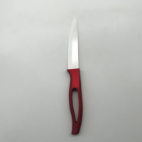 Customization zircone céramique couteau de cuisine 4 pouces couteau utilitaire poignée de couleur rouge
