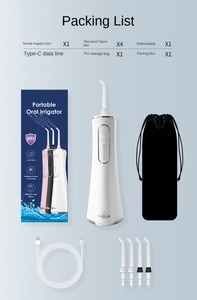 <span class=keywords><strong>Hydropulseur</strong></span> électrique compact en plastique rechargeable par USB avec nettoyage puissant pour un usage domestique économise l'espace de comptoir de salle de bain - Product Image 6