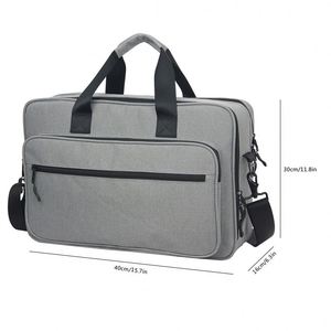 Fabricant de sacoches pour ordinateur portable en polyester de grande capacité personnalisées pour les voyages d'affaires avec compartiment rembourré de protection - Product Image 6