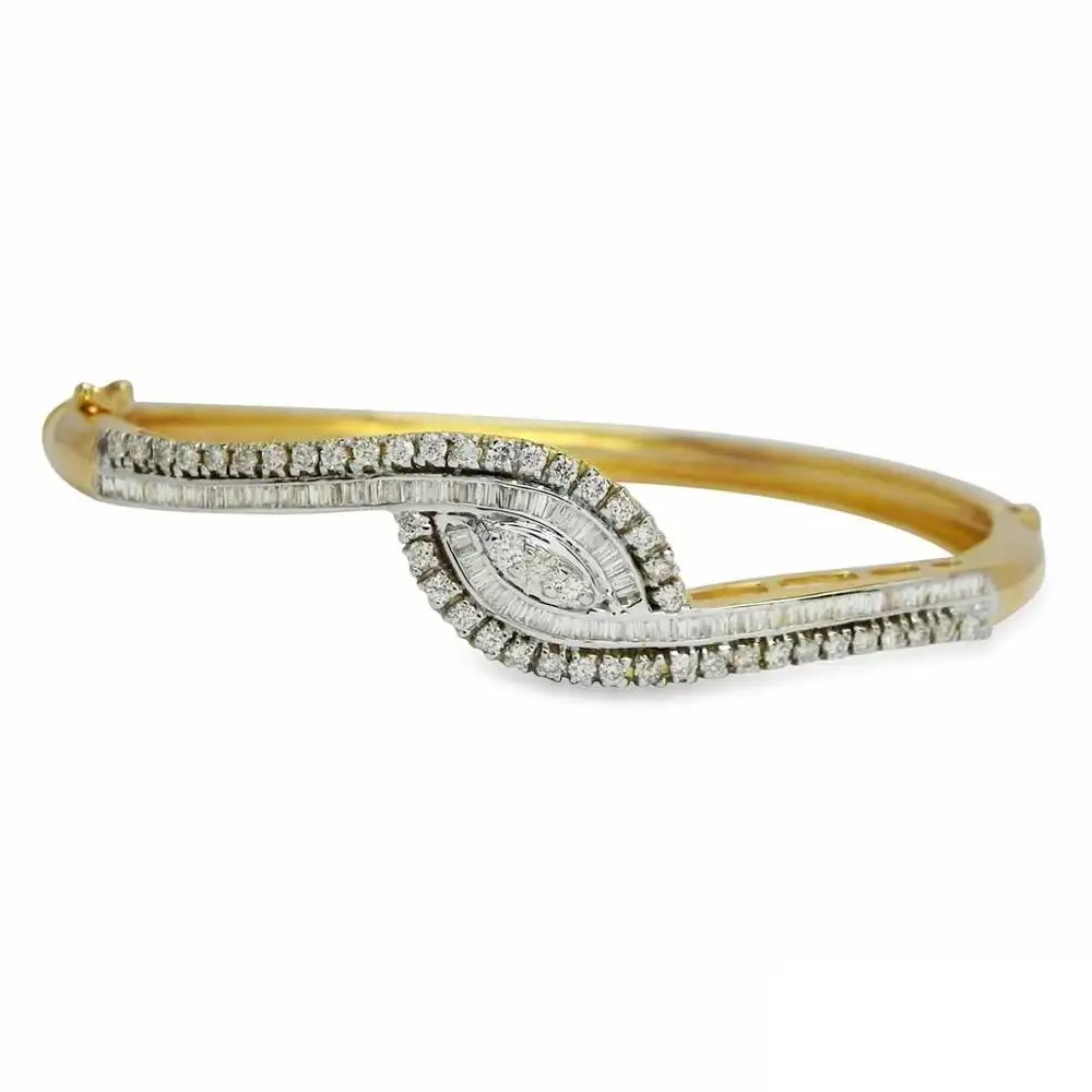 Djewelrys-pulsera de oro con diamantes de imitación para mujer, brazalete, oro, boda, venta al por mayor