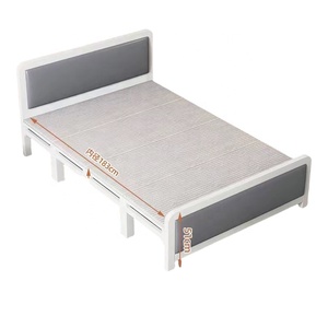 Hot-selling Single or Double King-size <strong>Bed</strong>, Multi-functional Luxury Metal Frame Folding <strong>Bed</strong>, Portable Office or Outdoor Use - Product Image 2