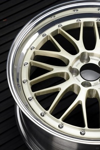 Jantes BZY forgées sur mesure 2 pièces, design <span class=keywords><strong>LM</strong></span>, finition or brossé, lèvres polies, concaves profondes, 5x112 5x120 pour BMW M2 M3 M4 F80 F82 F87 G20 M340i - Product Image 5