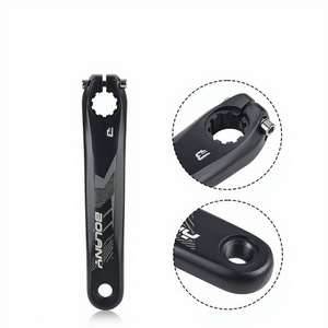 Manivelle de vélo de route Bolany 50-34T en alliage d'aluminium creux intégré, noire, longueur de bras 17 cm - Product Image 1