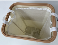 Panier à linge pliable 136L avec roulettes, type sur pied, écologique