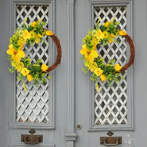 Venda direta da fábrica guirlanda de flores artificiais de 35 cm decoração guirlanda de flores