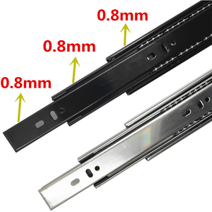Rieles de Rodamiento de Bolas para Cajones, Deslizadores Metálicos para Cajones de <span class=keywords><strong>Armario</strong></span>, 400 mm - Product Image 3