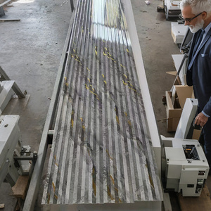 Mô hình mới WPC Panel tường PVC Trần <span class=keywords><strong>Board</strong></span> 3D thiết kế wallboard thiết kế tắm wallboard tường ốp cho các tòa nhà văn phòng - Product Image 3