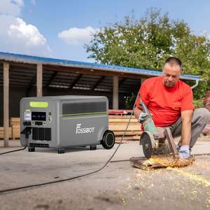 Fossibot F7200 3000W 7200W 5222.4Wh 고용량 앱 제어 고속 충전 배터리 충전식 은행 휴대용 발전소 - Product Image 1