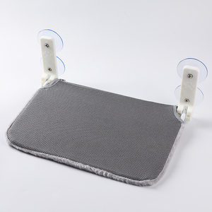 Jaula plegable de succión fuerte para gatos, hamaca de felpa para ventana de mascotas con Material de tela de hierro de lino para balcón o cama de ventana para perros - Product Image 6