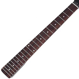 Mástil de guitarra ST de arce negro brillante de 22 trastes con diapasón de palisandro y atornillado - Product Image 4