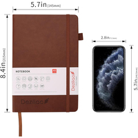 Carnet de notes professionnel A5 en cuir PU, journal ligné, organiseur de réunions de bureau, bloc-notes d'écriture