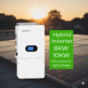 Inversor Híbrido Solar Growatt 120V 240V Bifásico, Conectado a la Red y Fuera de la Red, 8kW 10kW SPH 8000-10000TL-HU-US, Almacenamiento de Energía Doméstica, Versión para EE. UU. - Product Image 1