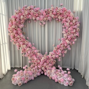 HI-HFA059 Wholesale Wedding Heart Shaped Flower <b>Arch</b> Artificial Flower <b>for</b> Heart <b>Arch</b> Backdrop Heart <b>Arch</b> with Flowers decor - Product Image 2