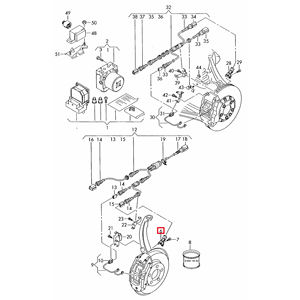 ABS 7P0927807 WHT005651ตรวจจับความเร็วล้อ95860640502 95860640500สำหรับ Audi Q7 Porsche Cayenne Volkswagen Touareg - Product Image 3