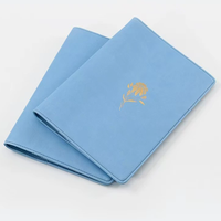 Couverture de carnet en cuir PU, couverture de journal minimaliste, couverture de bureau élégante rechargeable
