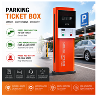 Système de billetterie de stationnement RFID, terminal de distribution de tickets de stationnement avec bouton de ticket vert et assistance par appel