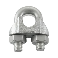 Connecteur de câble électrique de type U en acier galvanisé inoxydable de haute qualité, pince de serrage pour câble métallique pour matériel de ligne de poteau