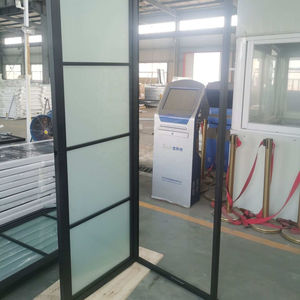 Divisor de porta de <span class=keywords><strong>metal</strong></span> para quarto, porta de <span class=keywords><strong>metal</strong></span> moderna interior de aço inoxidável para parede de vidro - Product Image 6