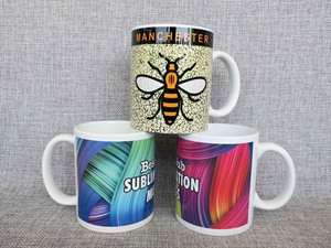 Tazza di caffè in bianco di sublimazione della foto astuta su misura all'ingrosso di progettazione 12 Oz ceramica - Product Image 4