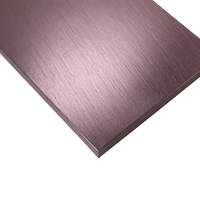 Panneau en aluminium anodisé gaufré motif nid d'abeille brun foncé rose, texture écorce brossée, pour cloison murale intérieure d'hôtel 5052
