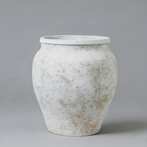 <span class=keywords><strong>Maceta</strong></span> <span class=keywords><strong>Circular</strong></span> de Cemento Tallada a Mano Estilo Americano, Ecológica, para Interiores y Exteriores, para Jardín, Hotel, Uso en Interiores - Product Image 5