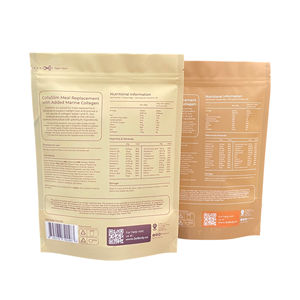 Sachet alimentaire zip-lock en plastique recyclé imprimé personnalisé Stand up Mass Gainers Sachets de protéine en poudre pochette 1Kg - Product Image 4