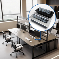 Prise de bureau multifonction Sevilo CE EU US UK standard en alliage d'aluminium avec mise à la terre automatique et Wi-Fi intégré pour mobilier de bureau