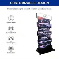Affichage LED rotatif double face créatif P2, écran mécanique rotatif à 360 degrés pour panneau publicitaire de magasin de détail