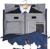 Sac de voyage élégant pour vêtements avec trousse de toilette 2 en 1, sac de voyage suspendu pour costume, sacs de voyage pour hommes, fabriqué en usine BSCI