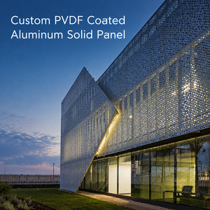 Panel de Revestimiento de Fachada de Aluminio Perforado con Recubrimiento de PVDF, Forma Geométrica, Revestimiento Arquitectónico para Fachadas Exteriores - Product Image 3