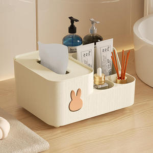 Многофункциональный пластиковый ящик для салфеток, для гостиной, офисный органайзер для хранения вещей, журнальный столик, держатель для пульта дистанционного управления, оптовая продажа - Product Image 3