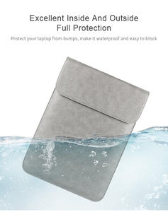 Housse de protection pour ordinateur portable 2 en 1 légère et mince en cuir PU végétalien pour Macbook - Product Image 2