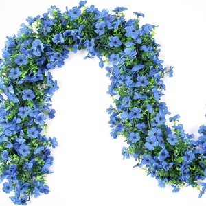 เถาวัลย์สีม่วงประดิษฐ์ ยาว 1.8 เมตร สำหรับตกแต่งผนังห้องนั่งเล่น ปิดท่อเพดาน - Product Image 2