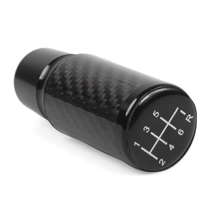Carbon Fiber Gear <b>Shift</b> <b>Knob</b> 9cm 5 Speed 6 Speed Manual Transmission Ergonomic Car Interior Accessory Universal Fit - Product Image 2