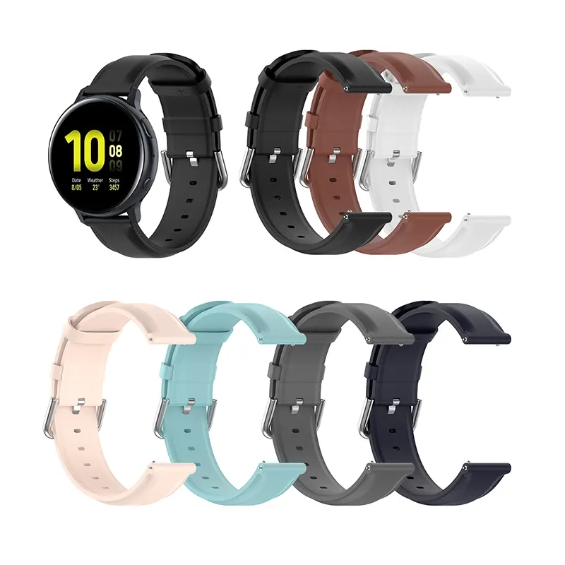 Cinturino per orologio in pelle di vendita caldo Amazon per Samsung Gear Sport S4 per Huawei Watch 2/galaxy active 2 40mm