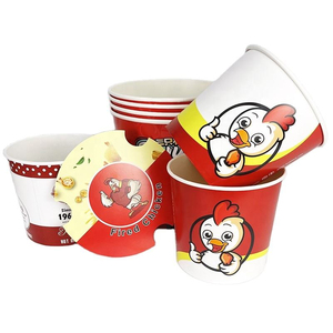 Oferta Especial: Envases de Papel para Comida para Llevar, Aptos para Alimentos, Diseño Personalizado para Restaurantes de Comida Rápida, Cubetas para Pollo Frito y Contenedores para Palomitas - Product Image 3