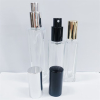 Atomiseur à vente chaude, flacons de parfum rechargeables ronds et carrés transparents, 10 ml, 15 ml, échantillons de qualité, flacons de parfum en verre