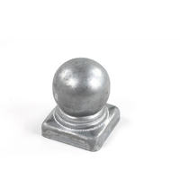 Capuchon de poteau de clôture sphérique en métal pour usage extérieur en jardin