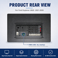 Radio Estéreo para Auto Android 14 de 12.5 Pulgadas para Ford Explorer 2021-2025, CarPlay, Cámara 360, GPS, Pantalla Táctil, Reproductor Multimedia