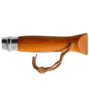 फ्रेंच 3.2 "उच्च गुणवत्ता वाले स्टेनलेस स्टील ब्लेड बेच लकड़ी हैंडल लोनीनार्ड सुरक्षा रिंग लॉक पॉकेट चाकू - Product Image 2